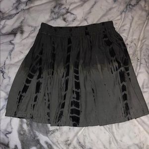 American Eagle Gray & Black Skater Skirt